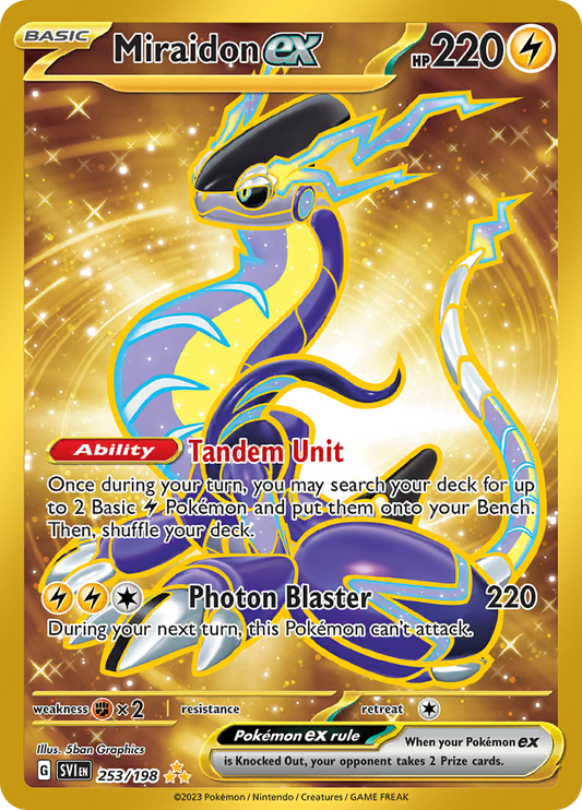 Miraidon ex - #253/198 - Pokémon Scarlet & Violet - Scarlet & Violet
