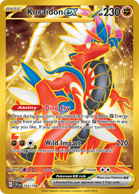 Koraidon ex - #254/198 - Pokémon Scarlet & Violet - Scarlet & Violet