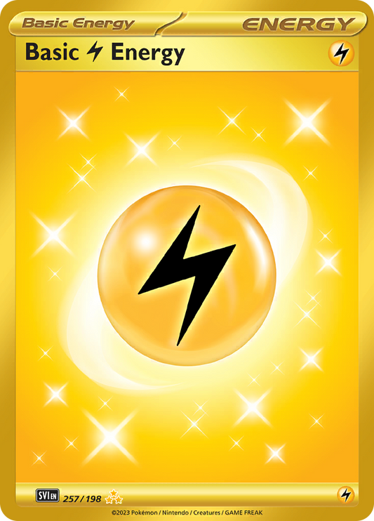 Basic Lightning Energy - #257/198 - Pokémon Scarlet & Violet - Scarlet & Violet