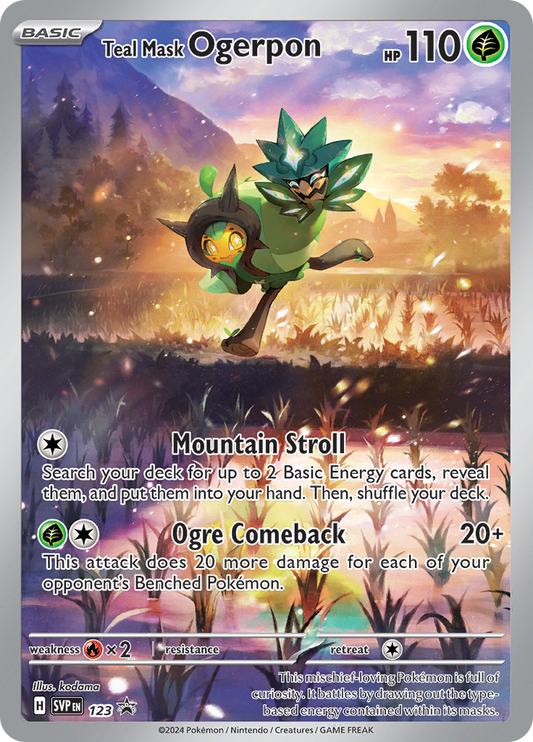 Teal Mask Ogerpon - #SVP123 - Pokémon Scarlet & Violet - Promo