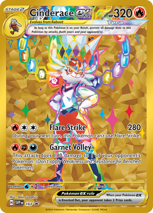 Cinderace ex - #SVP163 - Pokémon Scarlet & Violet - Promo