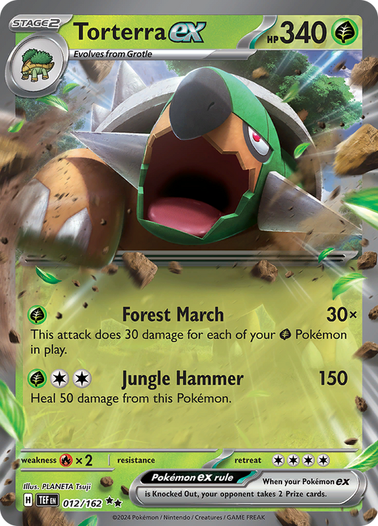 Torterra ex - #12/162 - Pokémon Scarlet & Violet - Temporal Forces