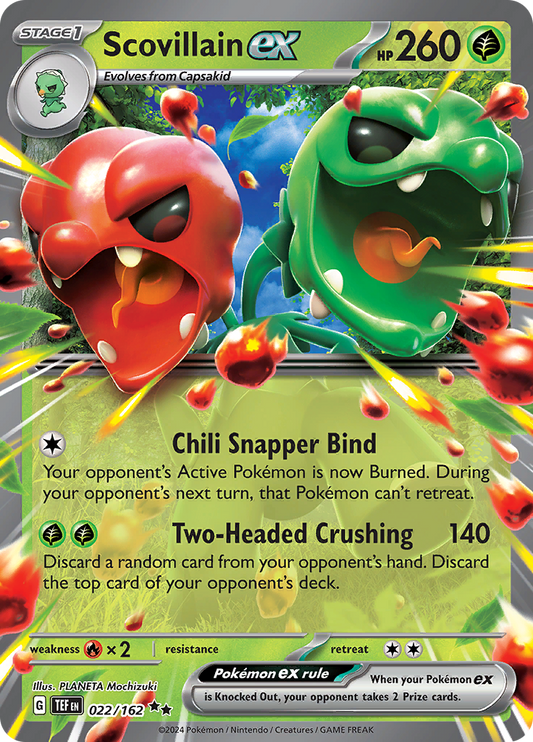 Scovillain ex - #22/162 - Pokémon Scarlet & Violet - Temporal Forces