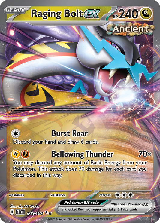 Raging Bolt ex - #123/162 - Pokémon Scarlet & Violet - Temporal Forces