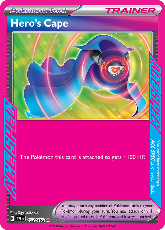 Hero's Cape - #152/162 - Pokémon Scarlet & Violet - Temporal Forces