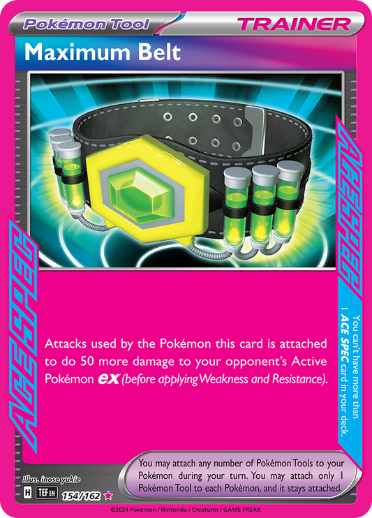Maximum Belt - #154/162 - Pokémon Scarlet & Violet - Temporal Forces