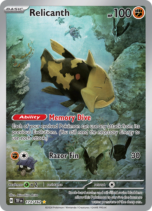 Relicanth - #173/162 - Pokémon Scarlet & Violet - Temporal Forces
