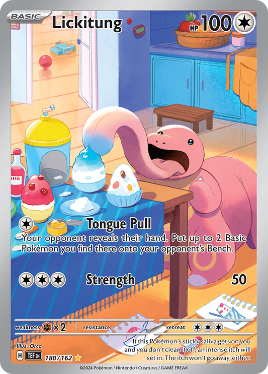Lickitung - #180/162 - Pokémon Scarlet & Violet - Temporal Forces
