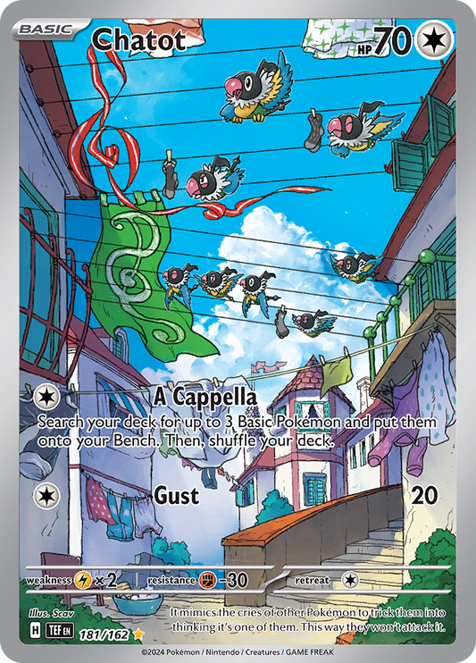 Chatot - #181/162 - Pokémon Scarlet & Violet - Temporal Forces