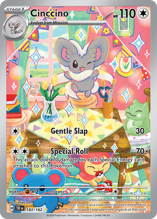 Cinccino - #183/162 - Pokémon Scarlet & Violet - Temporal Forces