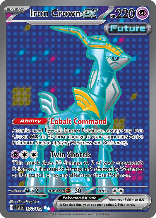Iron Crown ex - #191/162 - Pokémon Scarlet & Violet - Temporal Forces