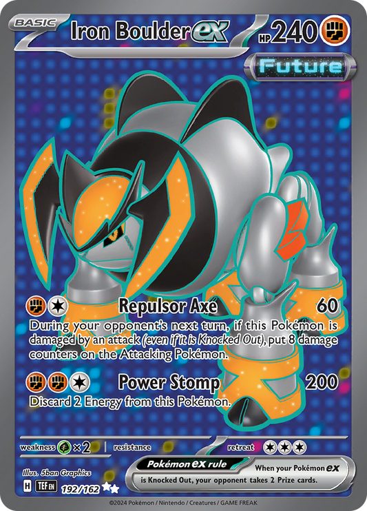 Iron Boulder ex - #192/162 - Pokémon Scarlet & Violet - Temporal Forces