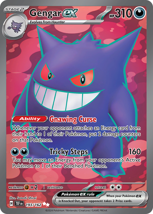 Gengar ex - #193/162 - Pokémon Scarlet & Violet - Temporal Forces