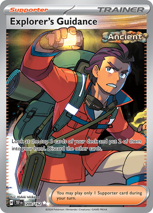 Explorer's Guidance - #200/162 - Pokémon Scarlet & Violet - Temporal Forces