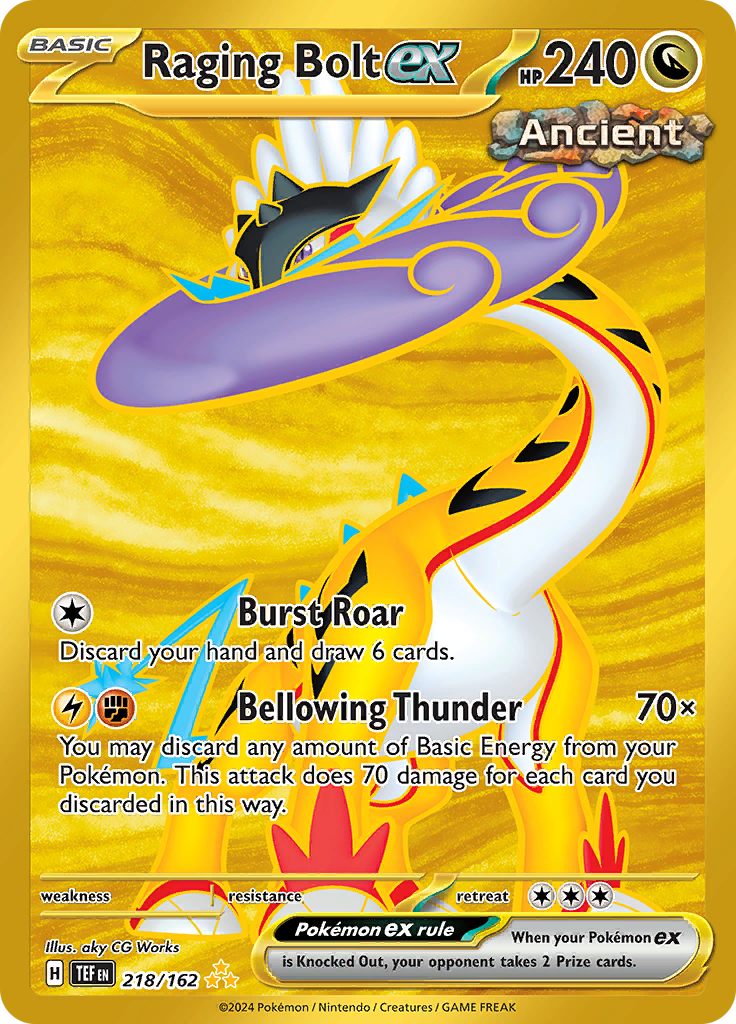 Raging Bolt ex - #218/162 - Pokémon Scarlet & Violet - Temporal Forces