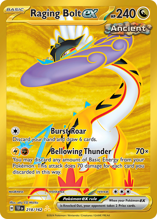 Raging Bolt ex - #218/162 - Pokémon Scarlet & Violet - Temporal Forces