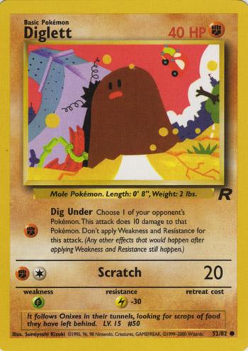 Diglett - #52/82 - Pokémon Base - Team Rocket
