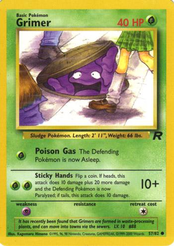 Grimer - #57/82 - Pokémon Base - Team Rocket