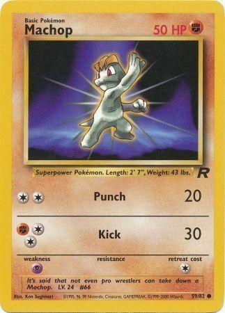 Machop - #59/82 - Pokémon Base - Team Rocket