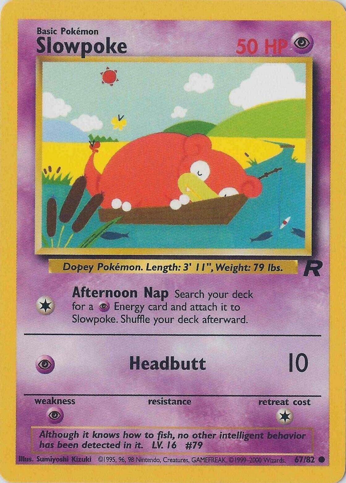 Slowpoke - #67/82 - Pokémon Base - Team Rocket