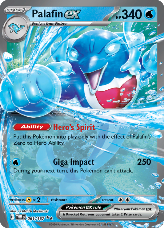 Palafin ex - #61/167 - Pokémon Scarlet & Violet - Twilight Masquerade