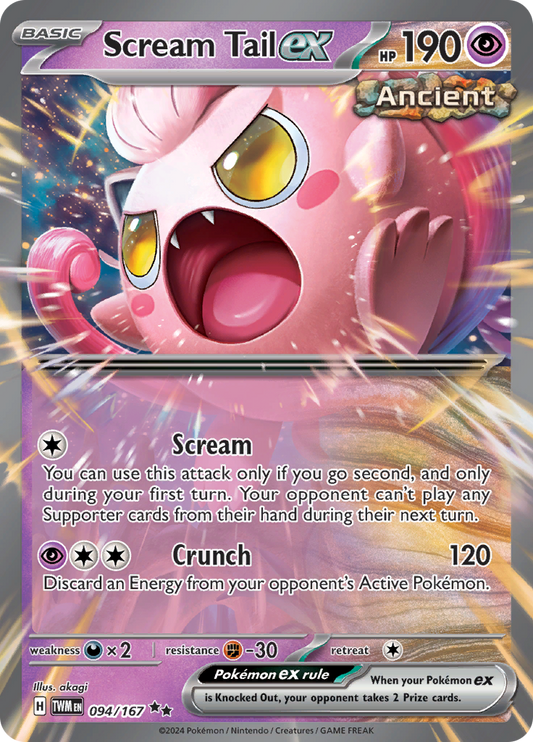 Scream Tail ex - #78/167 - Pokémon Scarlet & Violet - Twilight Masquerade