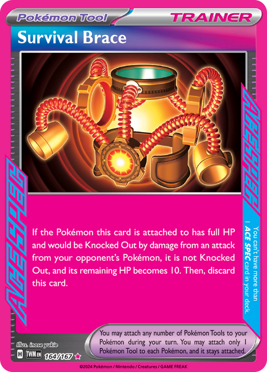 Survival Brace - #164/167 - Pokémon Scarlet & Violet - Twilight Masquerade