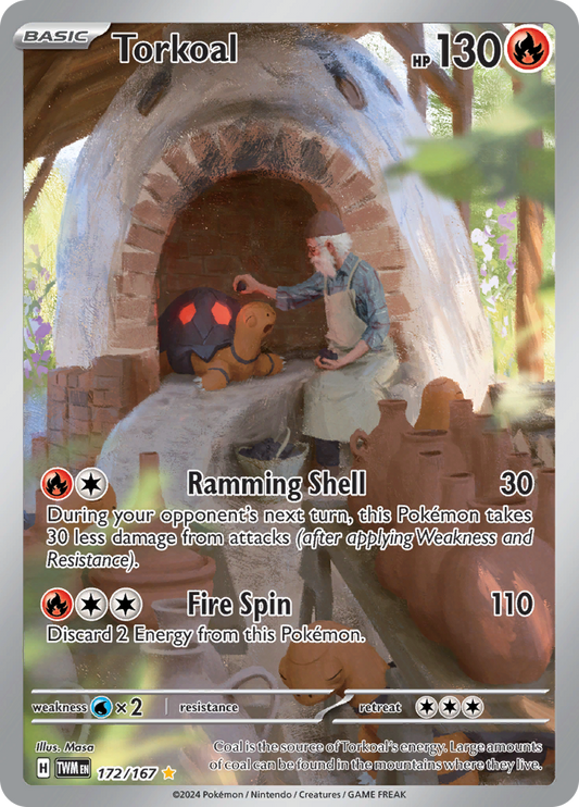 Torkoal - #172/167 - Pokémon Scarlet & Violet - Twilight Masquerade