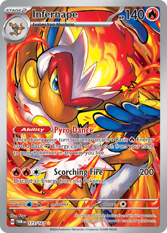 Infernape - #173/167 - Pokémon Scarlet & Violet - Twilight Masquerade