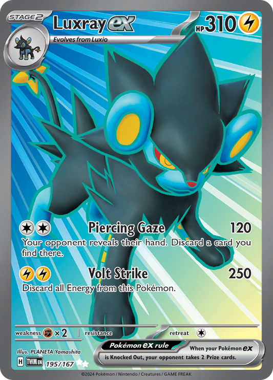 Luxray ex - #195/167 - Pokémon Scarlet & Violet - Twilight Masquerade