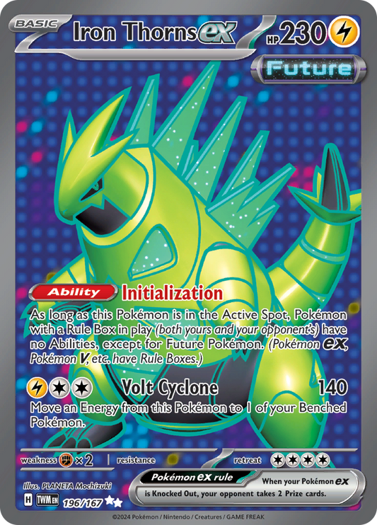 Iron Thorns ex - #196/167 - Pokémon Scarlet & Violet - Twilight Masquerade