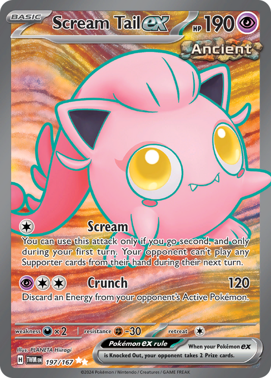 Scream Tail ex - #197/167 - Pokémon Scarlet & Violet - Twilight Masquerade