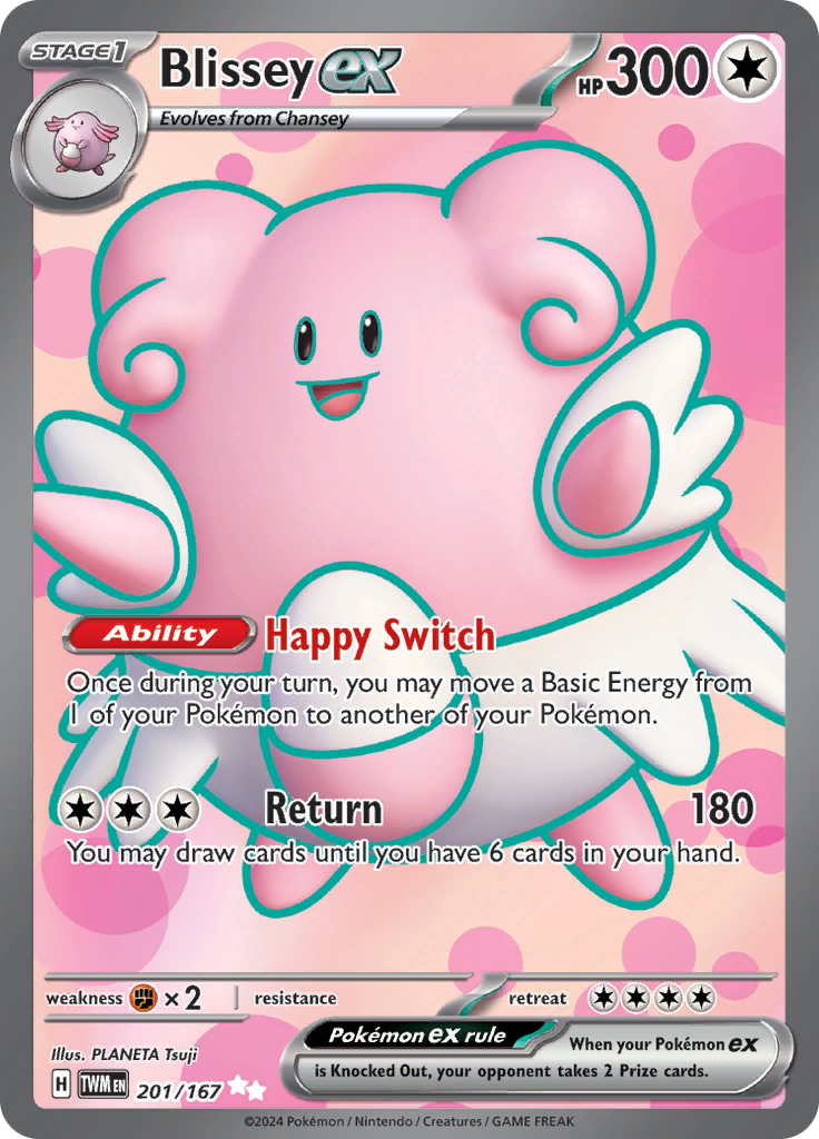 Blissey ex - #201/167 - Pokémon Scarlet & Violet - Twilight Masquerade