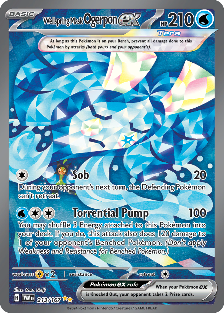 Wellspring Mask Ogerpon ex - #213/167 - Pokémon Scarlet & Violet - Twilight Masquerade