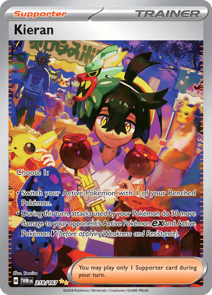 Kieran - #218/167 - Pokémon Scarlet & Violet - Twilight Masquerade