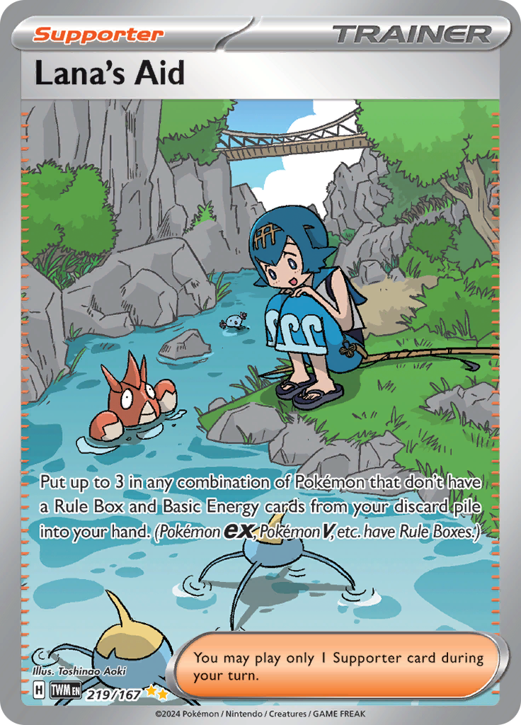 Lana's Aid - #219/167 - Pokémon Scarlet & Violet - Twilight Masquerade