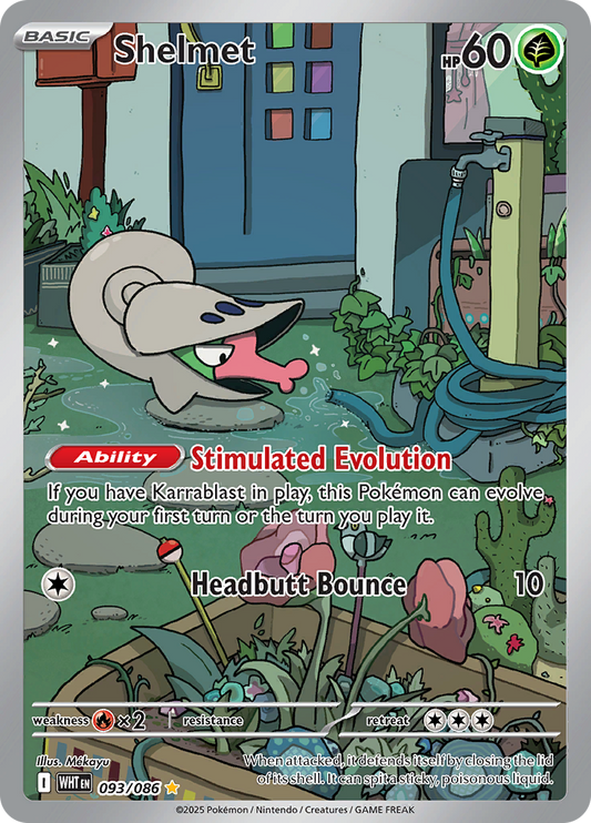Shelmet - #093/086 - Pokémon Scarlet & Violet - White Flare