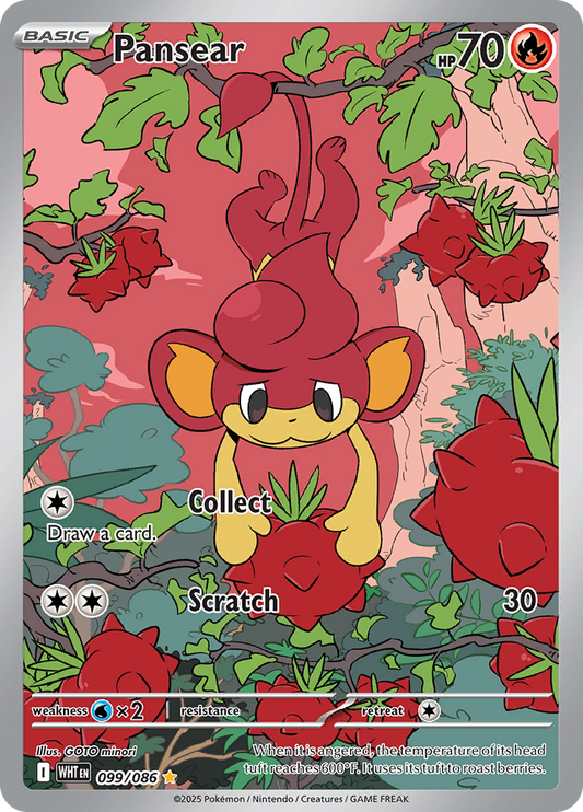 Pansear - #099/086 - Pokémon Scarlet & Violet - White Flare