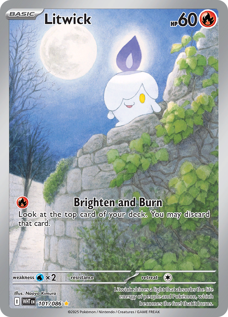 Litwick - #101/086 - Pokémon Scarlet & Violet - White Flare
