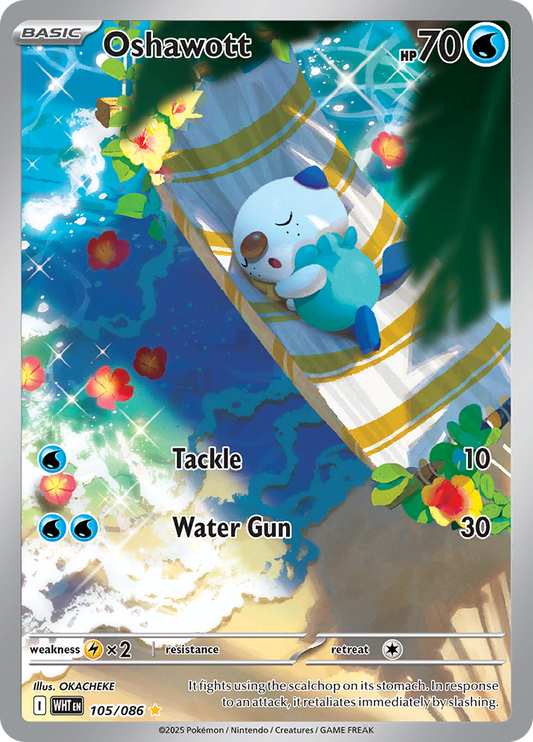 Oshawott - #105/086 - Pokémon Scarlet & Violet - White Flare