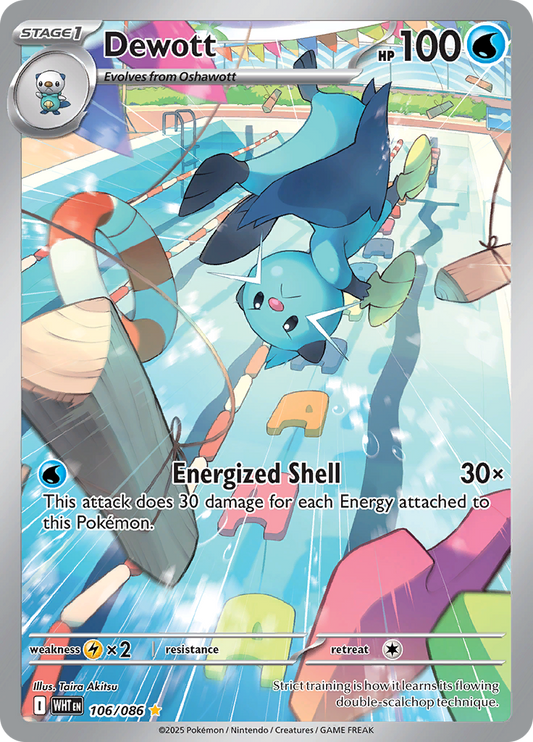 Dewott - #106/086 - Pokémon Scarlet & Violet - White Flare