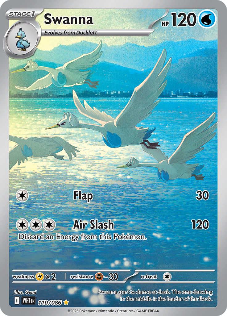 Swanna - #110/086 - Pokémon Scarlet & Violet - White Flare