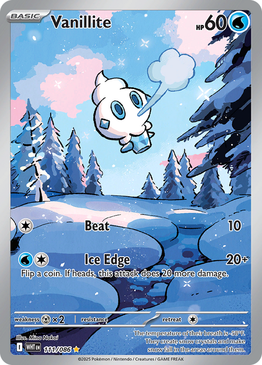 Vanillite - #111/086 - Pokémon Scarlet & Violet - White Flare