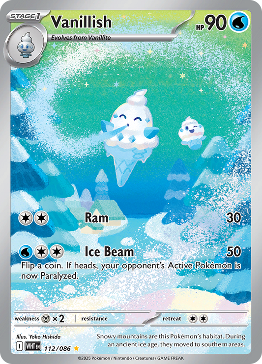 Vanillish - #112/086 - Pokémon Scarlet & Violet - White Flare