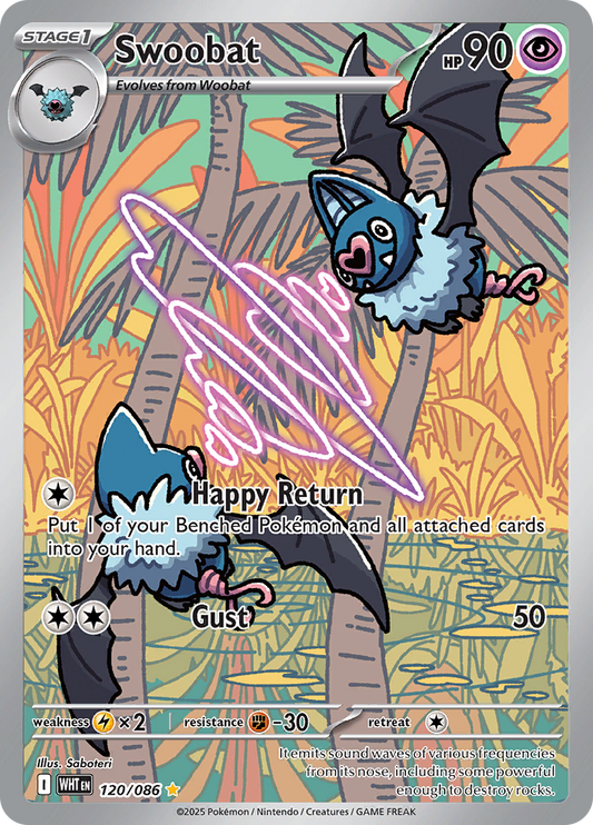 Swoobat - #120/086 - Pokémon Scarlet & Violet - White Flare