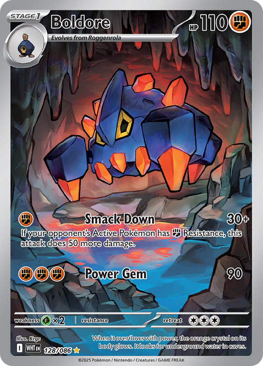 Boldore - #128/086 - Pokémon Scarlet & Violet - White Flare