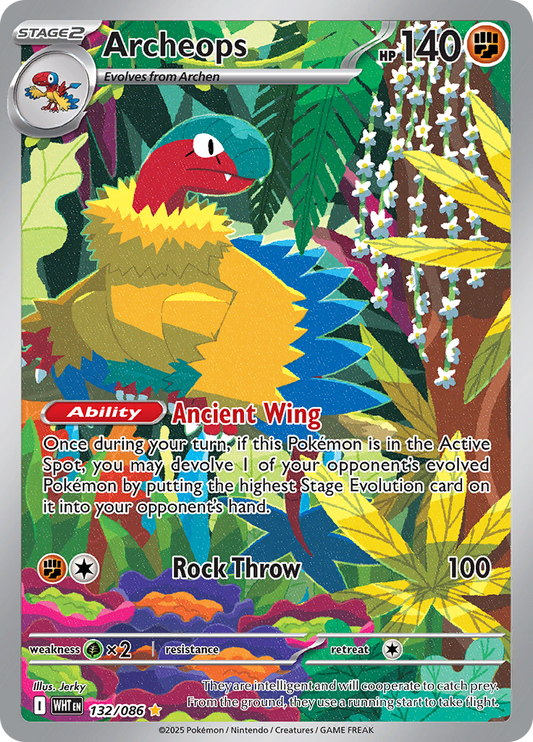 Archeops - #132/086 - Pokémon Scarlet & Violet - White Flare