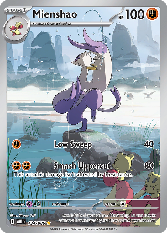 Mienshao - #134/086 - Pokémon Scarlet & Violet - White Flare
