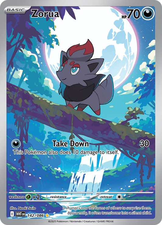 Zorua - #142/086 - Pokémon Scarlet & Violet - White Flare