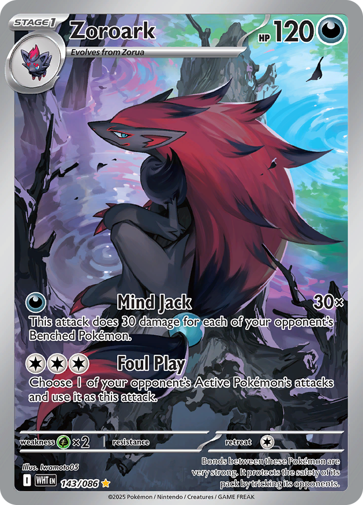 Zoroark - #143/086 - Pokémon Scarlet & Violet - White Flare